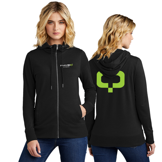 Ladies Full Zip Lightweight Hoodie